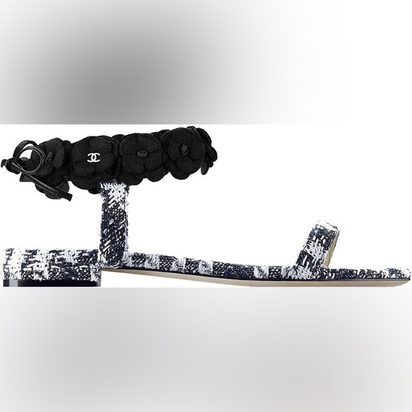 Chanel Tweed Sandals - Picture 1 of 14